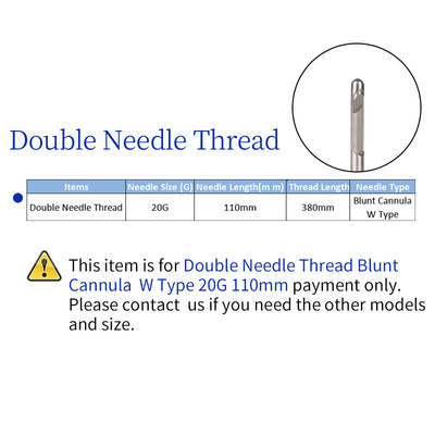 PDO Thread Manufacturer PDO Double Needle Thread 20G Sharp W L For Eyebrow Lift