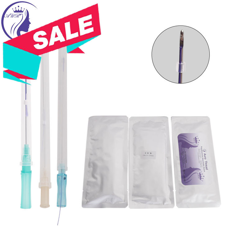 wholesale Medical Absorbable Pdo Cog 3D facelifting Threads Blunt Cannula/L Needle