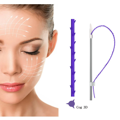 Skin Rejuvenation Pdo Face 3D Cog Lift Thread for Face and Body Lifting