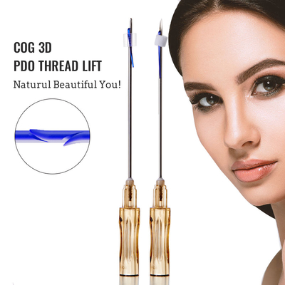 best selling absorbable blunt cannula cog 3d 19G 21G face pdo lifting thread