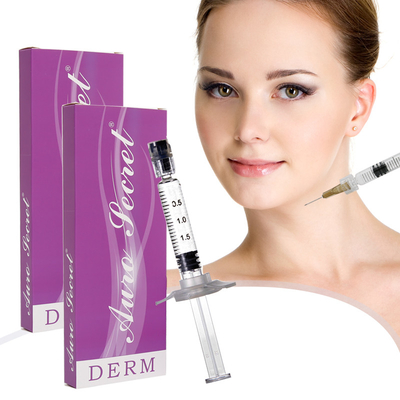 Hot sell 1ml 2ml  cross linked hyaluronic acid injectable face dermal filler gel