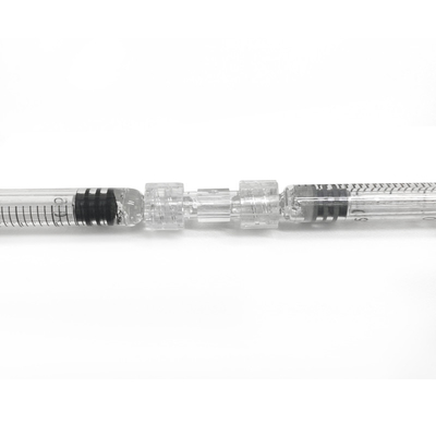 plastic double helix design anti side leakage female luer lock connector