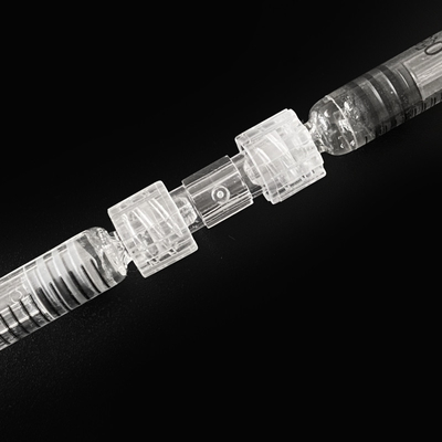 plastic double helix design anti side leakage female luer lock connector