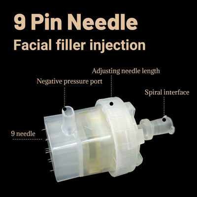 0-2mm adjustment range 9 Pin screw multi needle for mesotherapy gun