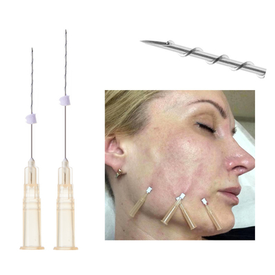 Long effect absorbable face lifting plla mono screw thread