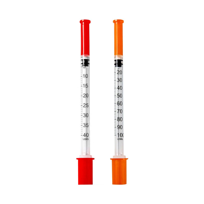1ml disposable insulin syringe with safety needle
