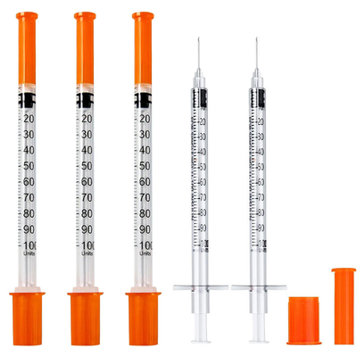 Anti coring Technology 1ml 40 unit 100 unit insulin syringe