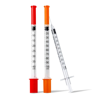 Anti coring Technology 1ml 40 unit 100 unit insulin syringe
