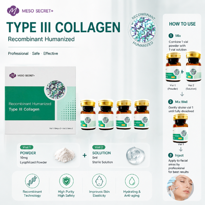 Recombinant Humanized Type III Collagen Bulk Powder Cosmetic Ingredient OEM Private Label For Beauty Brands Wholesale