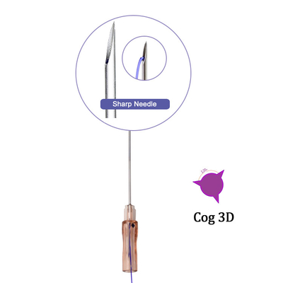 Ultra v lift pdo thread Cog 3D Sharp Needle 19G 23G for face lifting