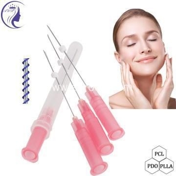 Blunt needle cannula thread lift face lift pcl