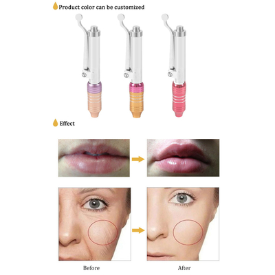 Needle-free hyaluronic acid dermal filler injectable pen with ampoule