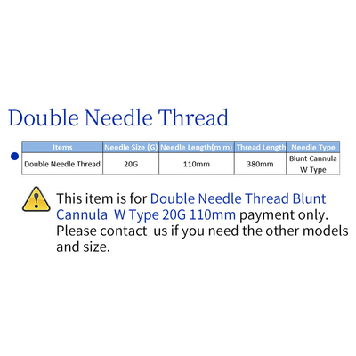 Long effect double needle thread hilos tensores rostro absorbable pdo barbed thread with needle suture