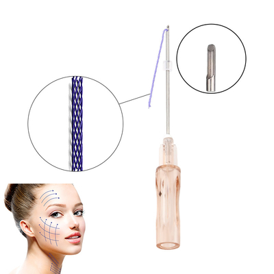 Beauty mesh thread facelifting suture thread disposable thread lifting needle with needle