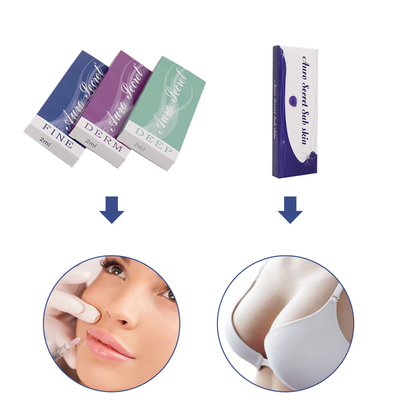 Face skin filling Derm Deep 2ml cosmetic gel breast enlargement injections wrinkle hyaluronic acid filler korea