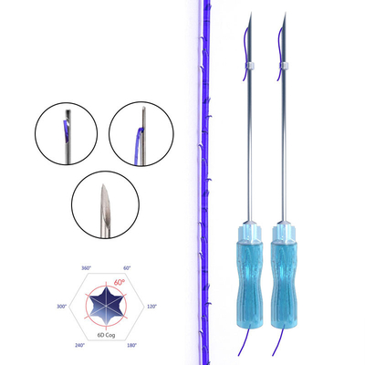 Hot Selling High Quality PDO Cog Thread 3D 4D 6D Sharp L W Needle Thread PDO Face Lift Thread