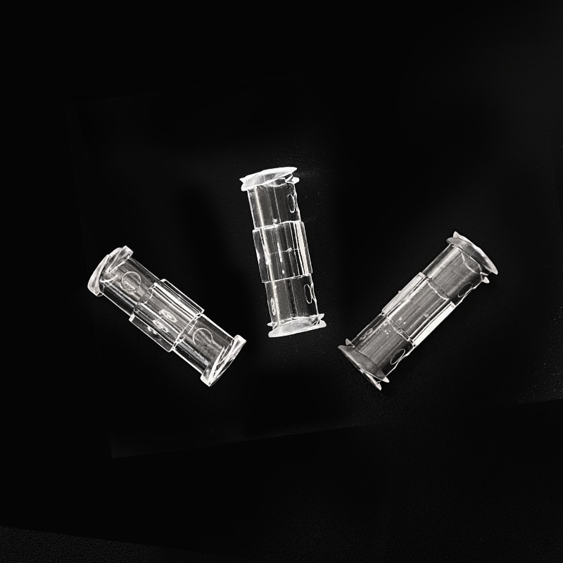 plastic double helix design anti side leakage female luer lock connector