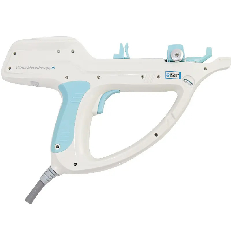 Voice controlled negative pressure skin rejuvenation water mesotherapy injectable gun