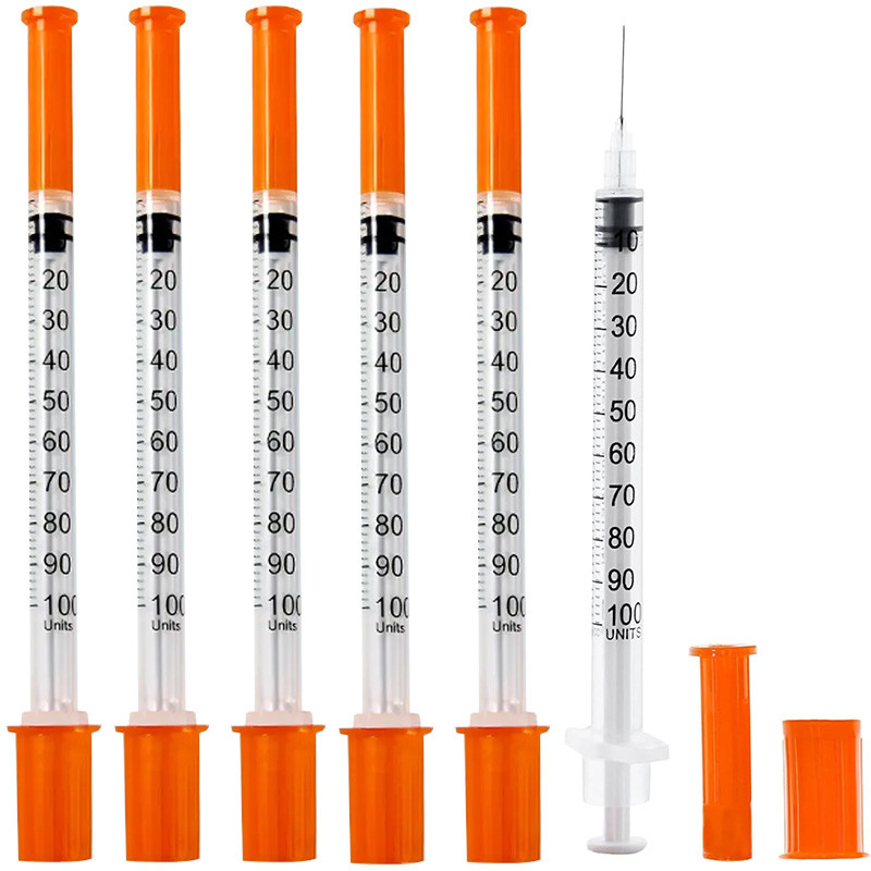 Anti coring Technology 1ml 40 unit 100 unit insulin syringe