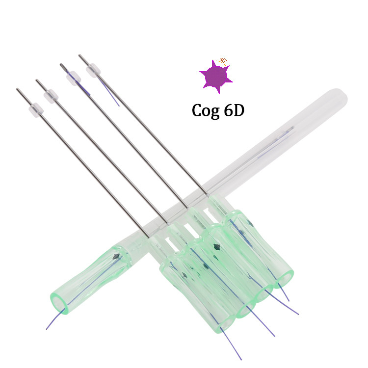 Beauty injection absorbable suture barbed antiaging pdo thread Cog 6D 19G face lift